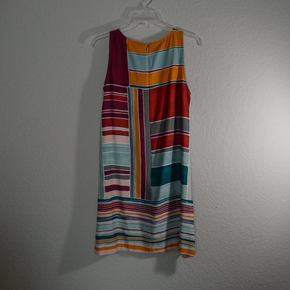Loft Multi-Colorblock Flowy Dress Small - Picture 3 of 3